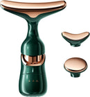 Axooms 3-in-1 Anti-Wrinkle Face, Neck, and Eye Massager, Vibrating Skin-Care Tool with Three Heads