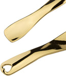 Axooms 3-Piece Metal Cosmetic Spatula Set for Skincare, Home and Salon Scooping Tools (Gold, Silver and Rose Gold)