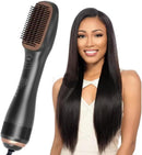 Axooms 2-in-1 1200W Hair Styling Brush, Rotating Volumizer, Negative Ionic Hair Dryer and Hot Air Straightening Brush