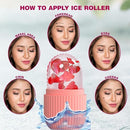 Axooms Reusable Ice Roller for Face, Neck & Eye Massage, Skin Firming & Cooling Facial Care