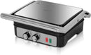 Axooms Electric Grill & Steak Maker – Non-Stick Removable Plates, 180° Open Flat Grilling, Adjustable Temperature Control (80–200°C), Stainless Steel Sandwich Press & Indoor Grill with Drip Tray