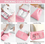 Packing Cube Set for Travel