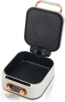 3-in-1 Foldable Electric Hot Pot, Grill & Steamer – 1800W, 2.8L, Non-Stick, Portable