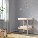 Axooms Sniglar Baby Changing Table, Beech Wood, White