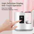 Axooms 3-in-1 Electric Makeup Brush Cleaner and Dryer with Silicone Bowl, USB-Powered, Includes Drying Rack