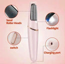 Axooms Rechargeable Pedicure Callus Remover for Dead Skin, Hard and Cracked Skin, Foot Scrubbing Roller
