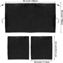 Axooms 3-Piece Car Privacy Curtain Set, Rear Window Divider and Side Window Curtains for Privacy