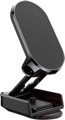 Axooms Foldable Magnetic Car Phone Holder, New Metal Alloy, Adjustable 360° Dashboard Mount, Black
