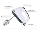 Axooms 7-Speed Hand Mixer 260W for Eggs & Food Beating (White)