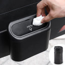 Axooms Car Trash Can with Lid, Small Automatic Waste Organizer with 30 Plastic Trash Bags, Garbage Bin for Car, Home & Office