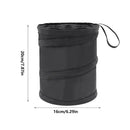 Axooms 2-Pack Collapsible Car Trash Cans, 1-Gallon Waterproof Hanging Bins, Black