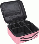 Axooms Cosmetics Storage Bag with Adjustable Compartments, Black, 25 × 22 × 9 cm