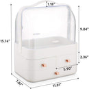 Axooms Water- and Dust-Resistant Desktop Cosmetics Case, Makeup Organizer and Storage Box with Drawers