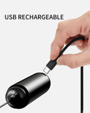 CIRCLE JOY Rechargeable Milk Frother Handheld with Stand, Dual Spring Whisk Head Electric Coffee Frother Foam Maker, Portable Drink Mixer for Cappuccino, Latte, Matcha, Black