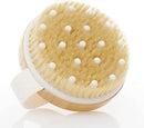 Axooms Wooden Bath Brush & Soft Nylon Mesh Loofah with Handle for Men and Women - 1 Piece, Multicolor