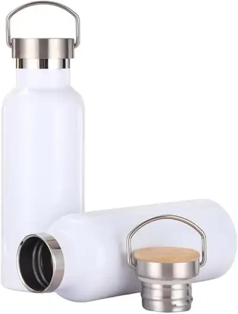 Sport Water Bottle Double Wall Insulated - White