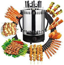 Professional Vertical Rotisserie Toaster Oven (8 Skewers) - Electric BBQ Kebab Grill Machine Countertop, Electric BBQ Grill & Toaster Oven for Home Use, Stainless Steel