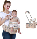 Hounsh Gray Baby Hip Seat Carrier with Adjustable Strap, Zipper Pocket, Soft Base, and Large Storage Space (Gray)