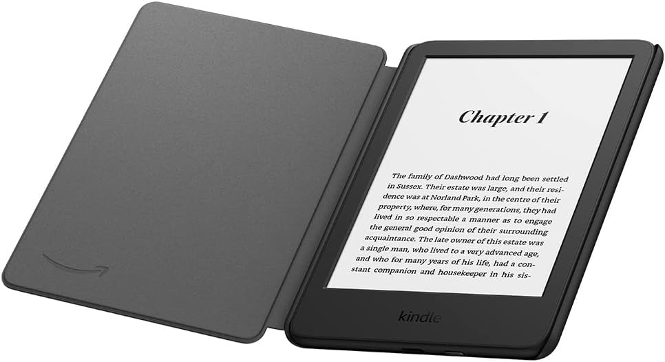 Fabric Cover for Kindle (Fits 2024 & 2022 Releases Only) – Auto Wake/Sleep, Magnetic Closure, Fold-Back Design, Lightweight – Premium Fabric with Microfiber Liner