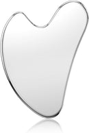 Axooms Stainless Steel Gua Sha Tool for Face and Body Massage, Silver Skin-Care Massage Stick