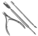 Axooms Stainless Steel Cuticle Removal Tool Set, 3 Pieces