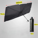 Axooms Car Windshield Sun Shade, Foldable Umbrella Cover for UV Blocking and Heat Protection, Summer Windshield Sun Visor (1 Pack)