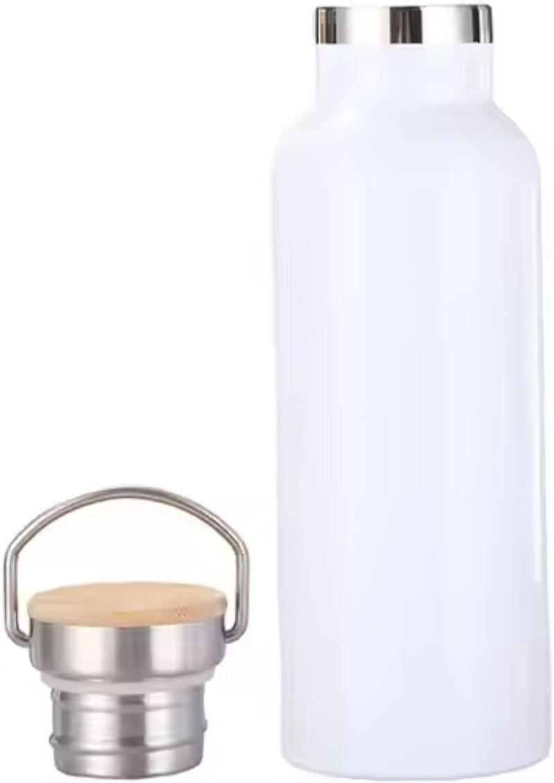 Sport Water Bottle Double Wall Insulated - White