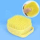 Axooms Silicone Body Scrubber with Shower Soap Dispenser, 1-Pack Soft Exfoliating Bath Brush for Babies, Children, Women, Men & Pets, Assorted Colors