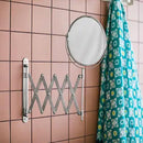 Axooms Wall-Mounted Bathroom Mirror for Shaving and Makeup, 3× Magnification, 170 mm, Stainless Steel