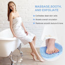 Axooms Shower Foot Scrubber & Massage Mat with Non-Slip Suction Cups for Exfoliation, Foot Care, Circulation & Pain Relief