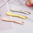 Axooms 3-Piece Metal Cosmetic Spatula Set for Skincare, Home and Salon Scooping Tools (Gold, Silver and Rose Gold)