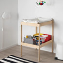 Axooms Sniglar Baby Changing Table, Beech Wood, White