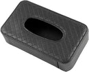 Car Tissue Holder Made of Synthetic Polyurethane Leather with Clip for Car Sun Visor - Facial Tissue Box Holder and Other Tissue Paper