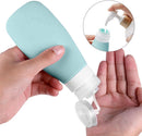 Axooms 4-Pack Silicone Travel Bottles, TSA-Approved 2 oz Leakproof Toiletry Set