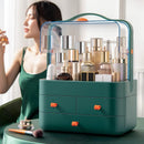 Axooms Portable Skincare Organizer, Water- and Dust-Resistant Cosmetics Display and Storage Case with Drawers for Bathroom, Bedroom and Vanity