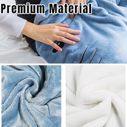 Wearable Shark Blanket Hoodie Onesie Adults/Kids