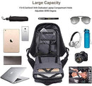 Axooms 16-Inch Anti-Theft Laptop Backpack, Bobby Water-Resistant Backpack with USB Charging Port, Lightweight and Large Capacity for Travel and Work