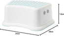 Axooms FÖRSIKTIG Children's Step Stool, 13 cm High, White/Turquoise