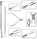 Axooms Stainless Steel Cuticle Removal Tool Set, 3 Pieces