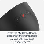 Echo Spot (Latest Generation) — Smart Alarm Clock with Alexa & Big Vibrant Sound | Customisable Clock Faces, Music & Podcasts, Smart-Home Control, Privacy Built-In