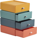 Axooms Stackable Plastic Storage Drawers, Desktop Organizer for Cosmetics, Makeup and Jewelry (Multicolor)