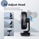 Axooms 4000mAh Double-Ended Spray Fan, Cool Air, 3 New Speeds 2025, USB-C Rechargeable with LED Light Cooler, Touch & Remote Control, 280ml Water Tank, Ice Fill (White)