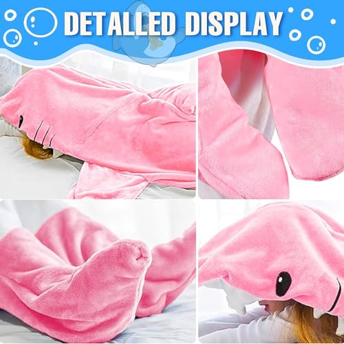 Wearable Shark Blanket Hoodie Onesie Adults/Kids