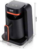 Axooms Electric Coffee Maker 500W, 280ml Portable Small Coffee & Tea Pot, One-Touch Fast Heating Coffee Maker with Overflow Protection for Home, Office & Travel