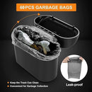 Axooms Car Trash Can, Small Car Garbage Bin with Lid and 30 Trash Bags, Organizer Container for Car, Office, Bedroom, and Home