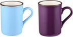 Axooms 5-Piece Stoneware Mug Set with Chrome Stand — 4 Colorful 280 ml Mugs for Coffee & Tea