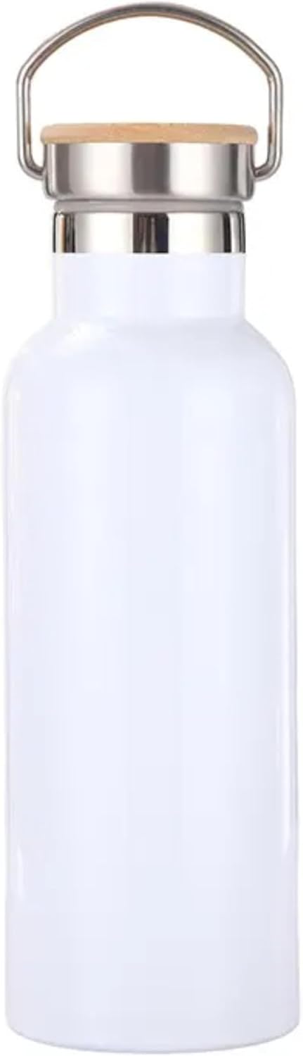 Sport Water Bottle Double Wall Insulated - White