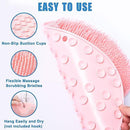 Axooms Shower Foot Scrubber & Massage Mat with Non-Slip Suction Cups for Exfoliation, Foot Care, Circulation & Pain Relief