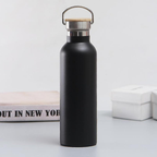 Axooms 500 ml Insulated Stainless-Steel Water Bottle – Leak-Proof, Double-Wall Vacuum Flask (Hot 12h / Cold 24h), BPA-Free – Black