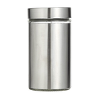Axooms Glass Canister Set with Stainless Steel Coat – 3-Piece Airtight Jars with Window (8.5×20.5 cm, 15.5 cm, 10.5 cm)